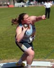 Sophie McKinna (Windsor, Slouth, E&H)winner of the shot at the UK Women's Natio League, Premier, Meadowbank, Edinburgh.